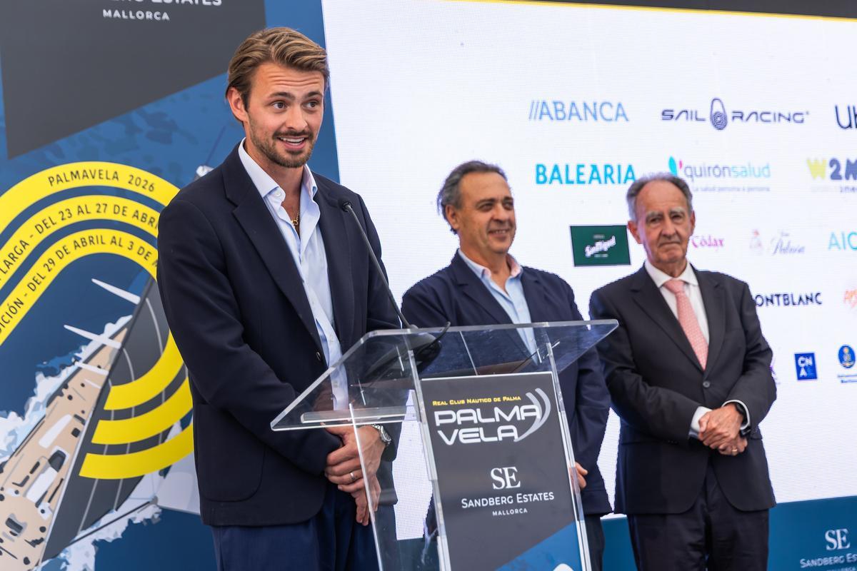 Michael Sandberg, durante su intervención en la presentación de la Sandberg PalmaVela