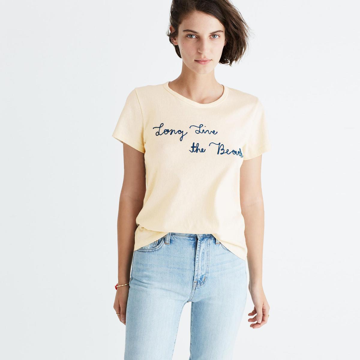 Camiseta azul Madewell x Surfrider Foundation