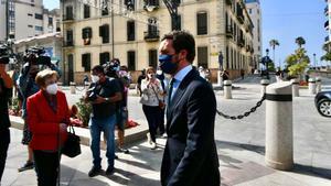 Pablo Casado durante su visita a Ceuta.