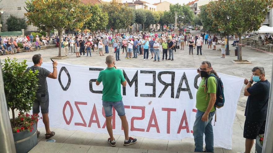 Movilización de la Plataforma Vecinal en el 2021 contra el “catastrazo”. |   // ANXO GUTIÉRREZ