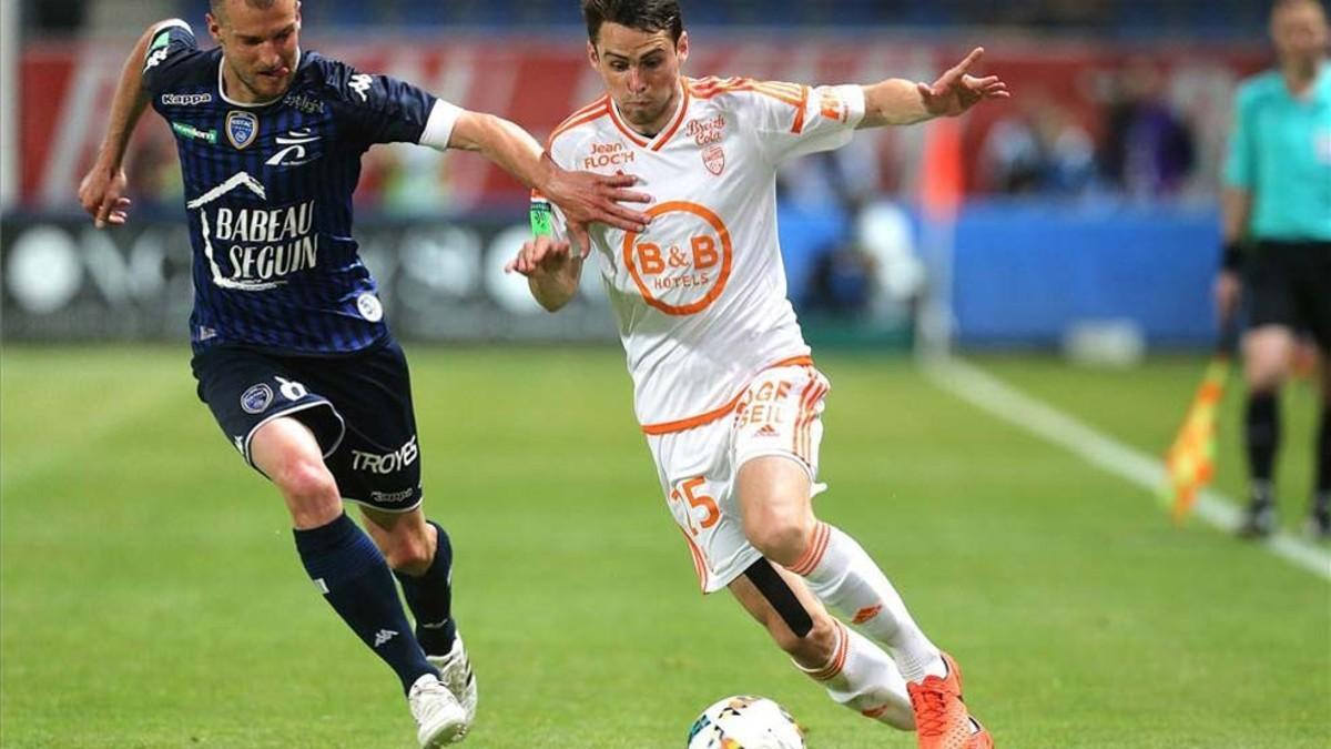 El Lorient deberá remontar un 2-1 adverso ante el Troyes