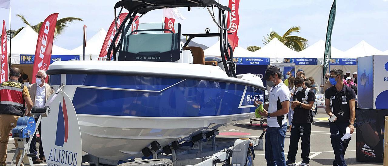 Imagen de un barco atracado en la Feria Internacional del Mar 2021. | | JOSÉ CARLOS GUERRA