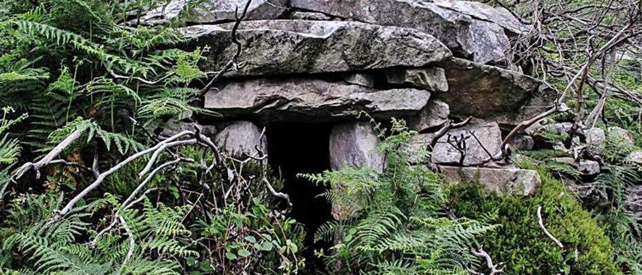 Una de estas construcciones en Asturias.