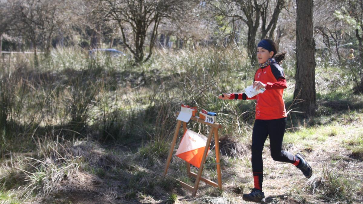 Una deportista del CAX Orientación