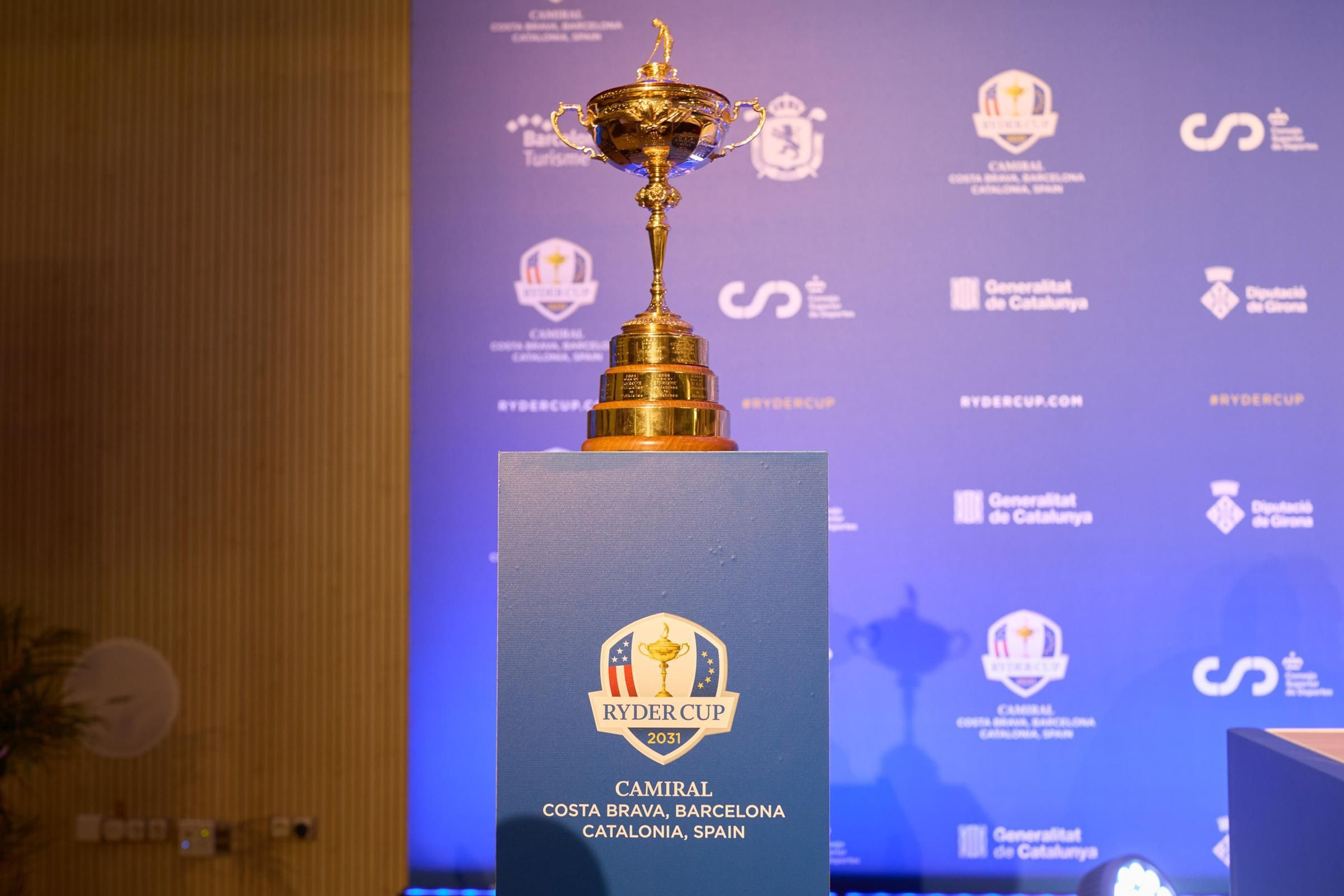 Les imatges de la presentació de la Ryder Cup 2031 a l'Hotel Camiral