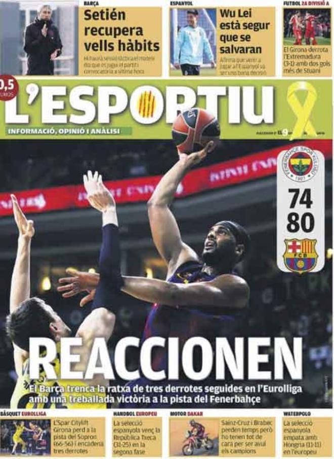 Las portadas del día en la prensa deportiva