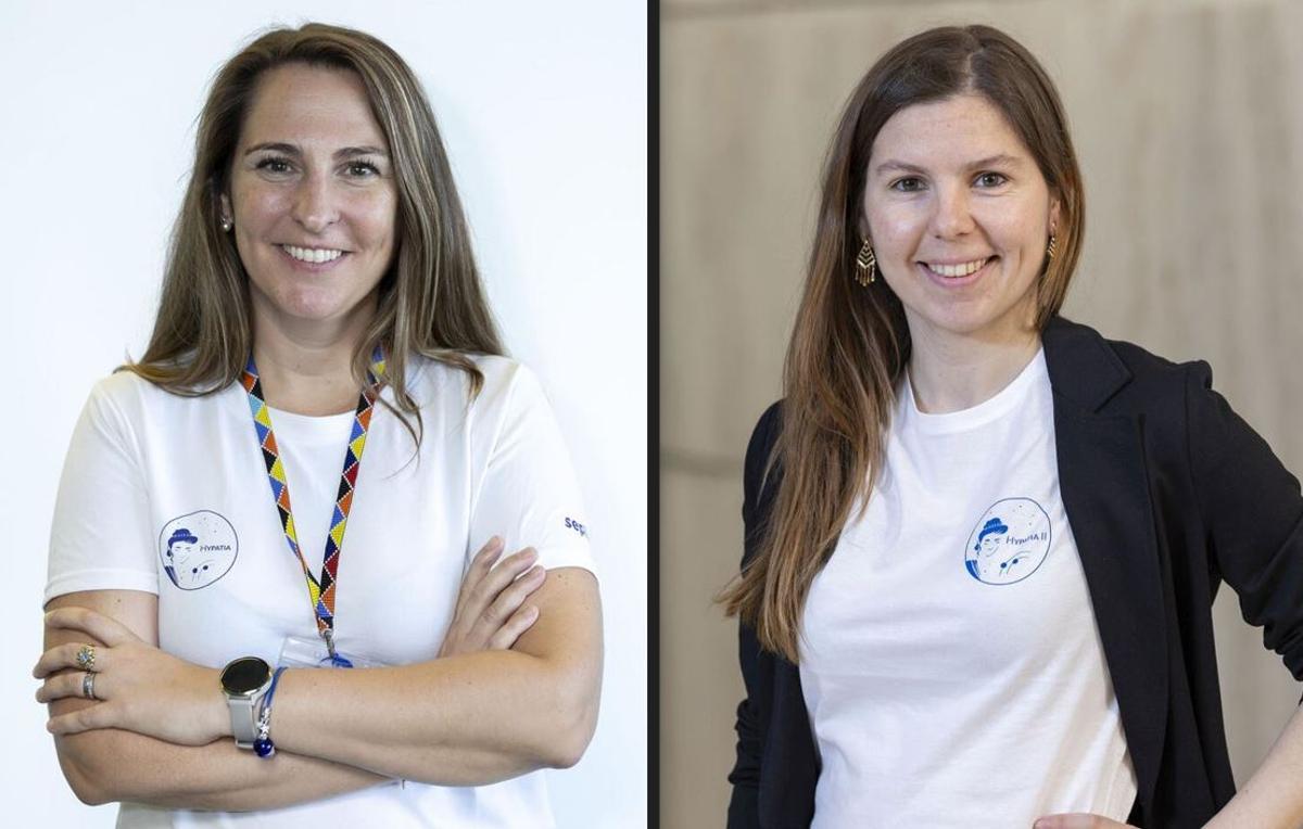 Les premiades Estel Blay (esquerra) i Anna Bach (dreta)