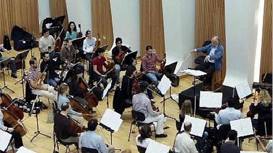 La Orquestra de la Comunitat Valenciana en uno de sus ensayos