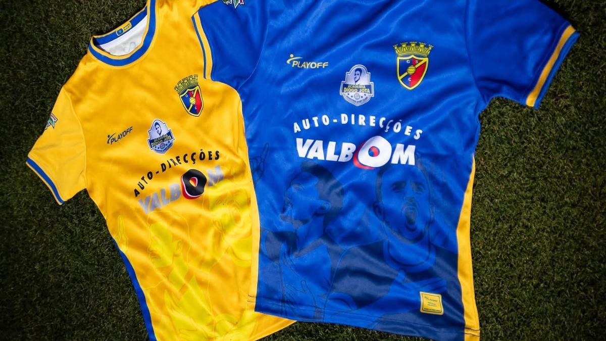 El homenaje del Gondomar a Diogo Jota y André Silva