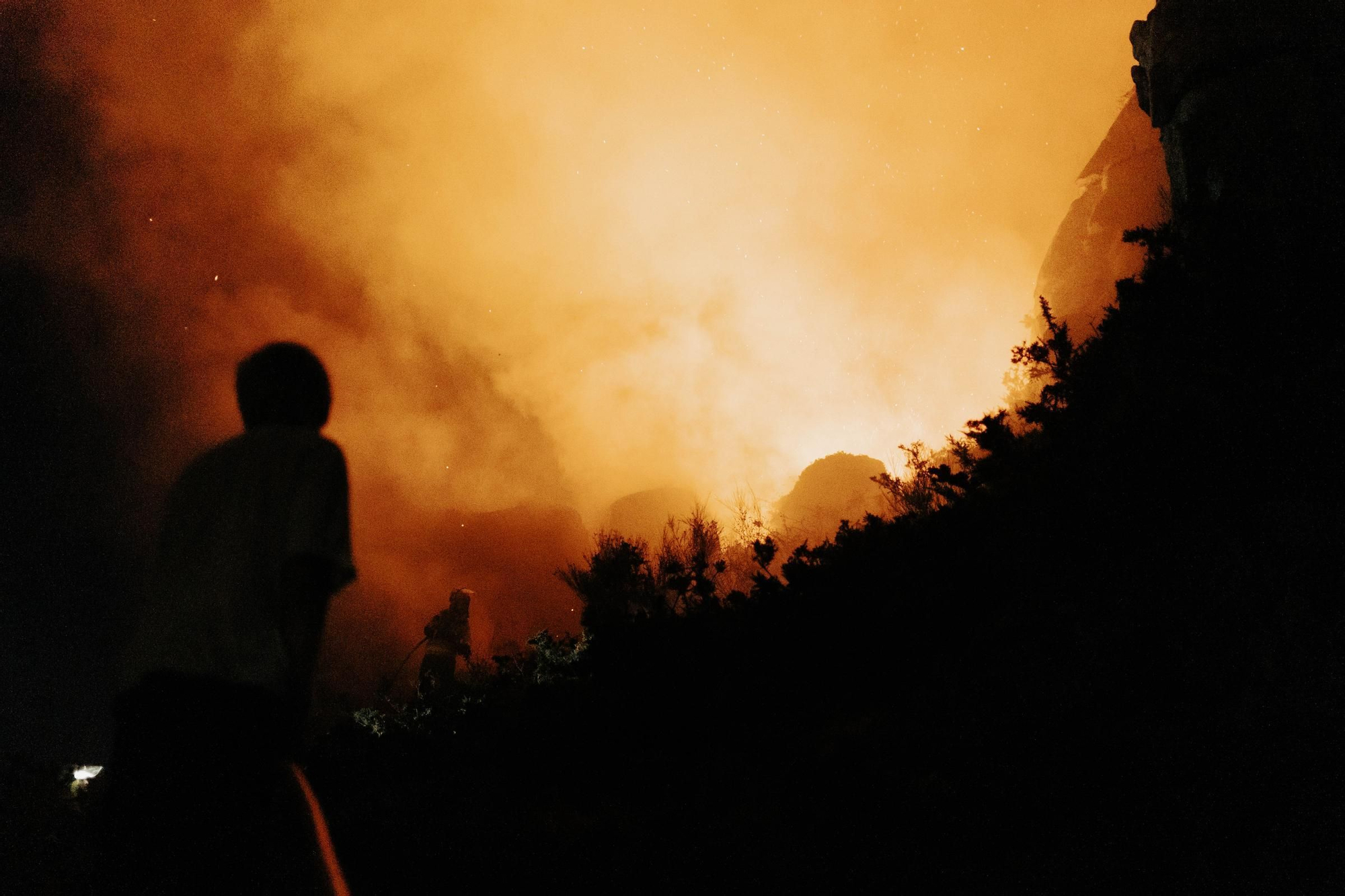 Incendio forestal en Chandebrito reviviendo el miedo del 2017