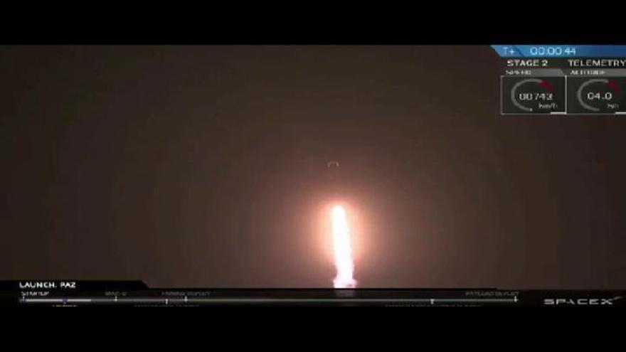 Space X lanza al espacio PAZ, el primer satélite espía español