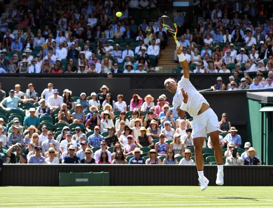 El debut de Nadal en Wimbledon, en imágenes