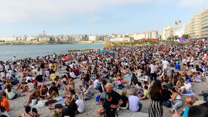 Inés Rey hace balance del eclipse en A Coruña