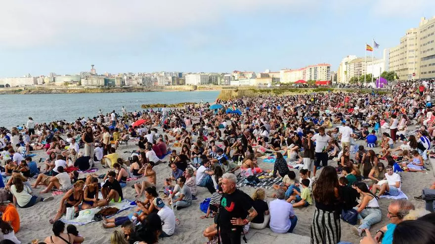 Inés Rey hace balance del eclipse en A Coruña