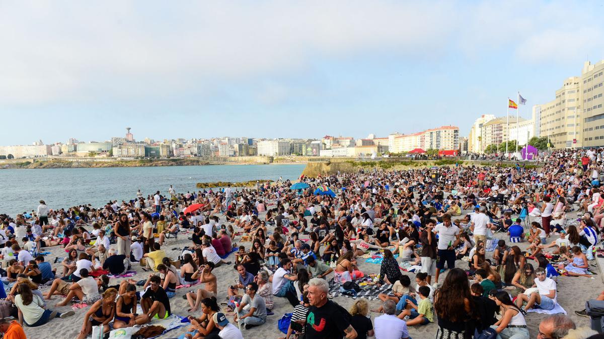 Inés Rey hace balance del eclipse en A Coruña