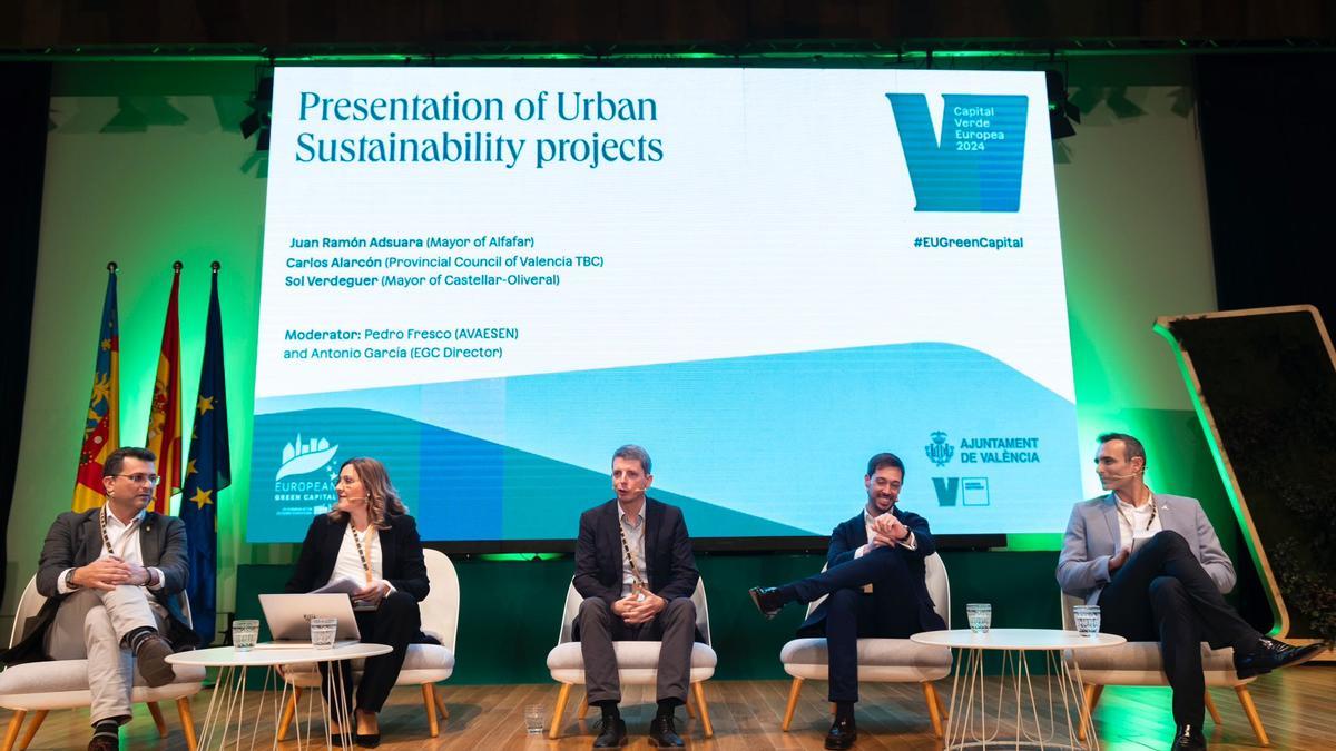 Un momento de la mesa redonda sobre proyectos de sostenibilidad urbana.