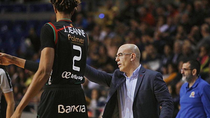 Félix Alonso, en un partido de esta temporada en el Palau.