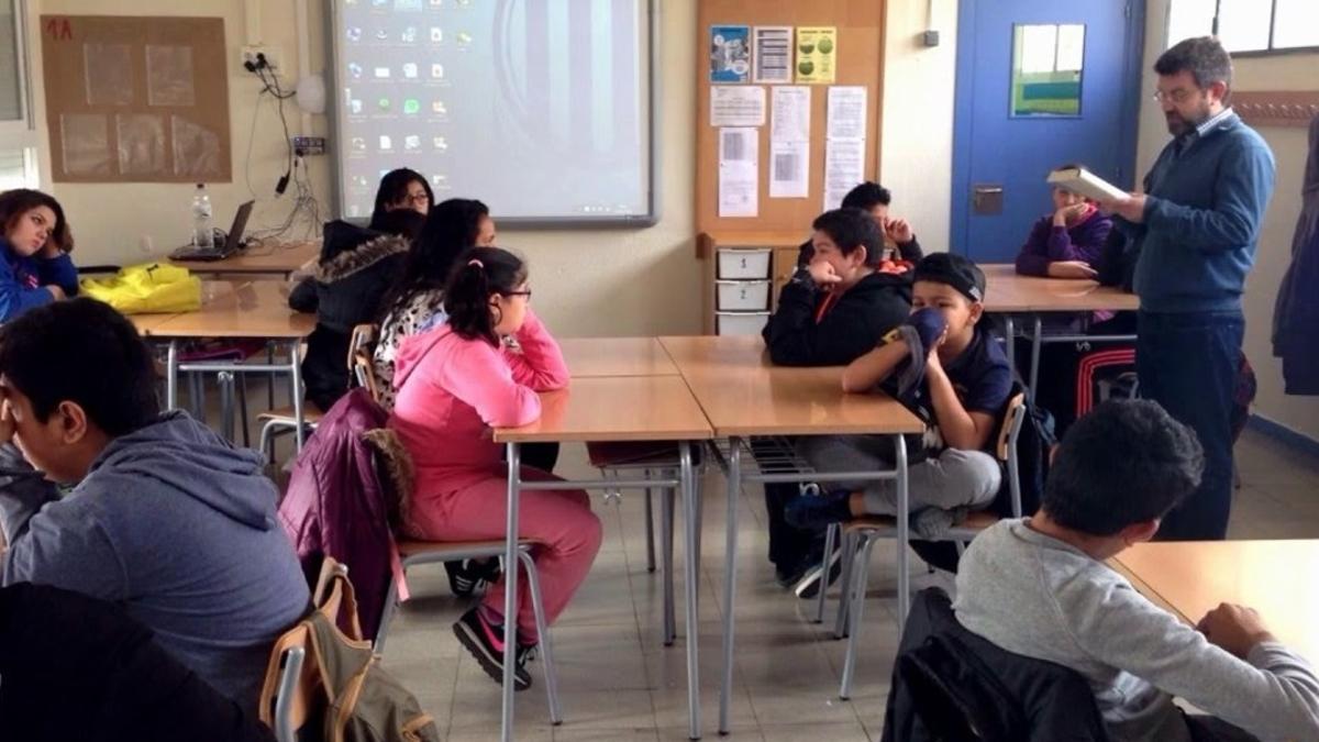 Una clase del Instituto de Cornellà.