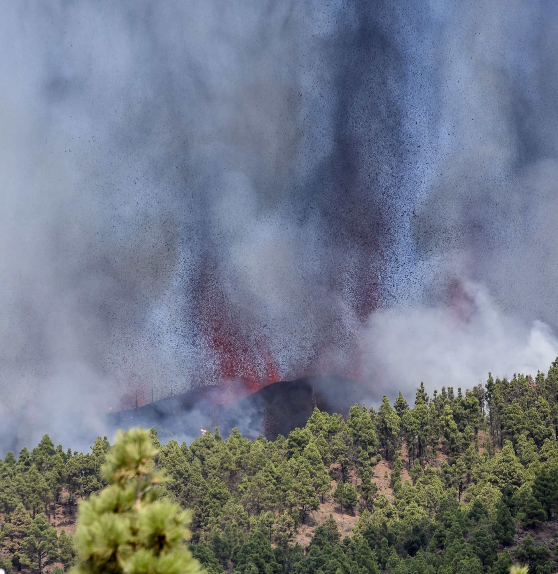 Erupció del volcà a La Palma