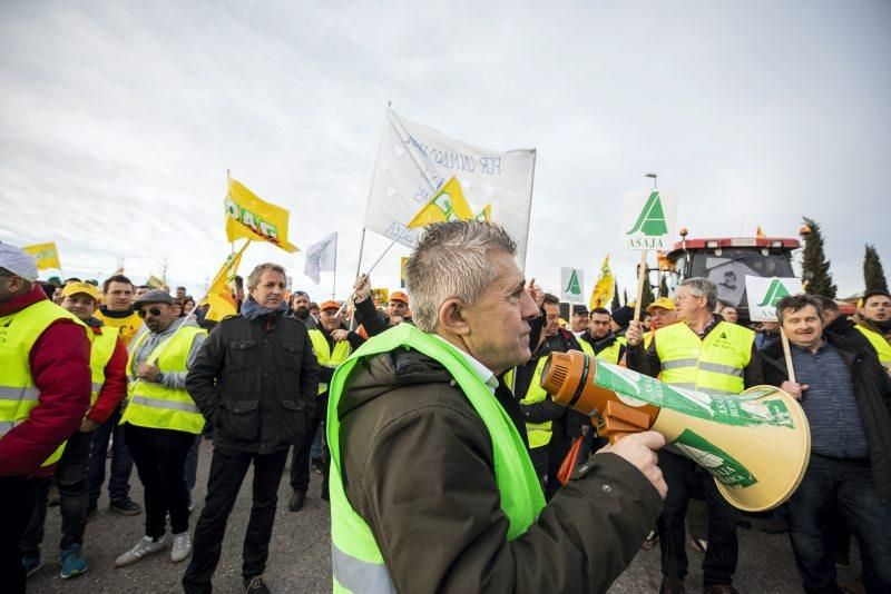 Manifestación de agricultores en Zaragoza