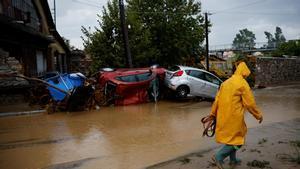 Inundaciones en Volos, Grecia.