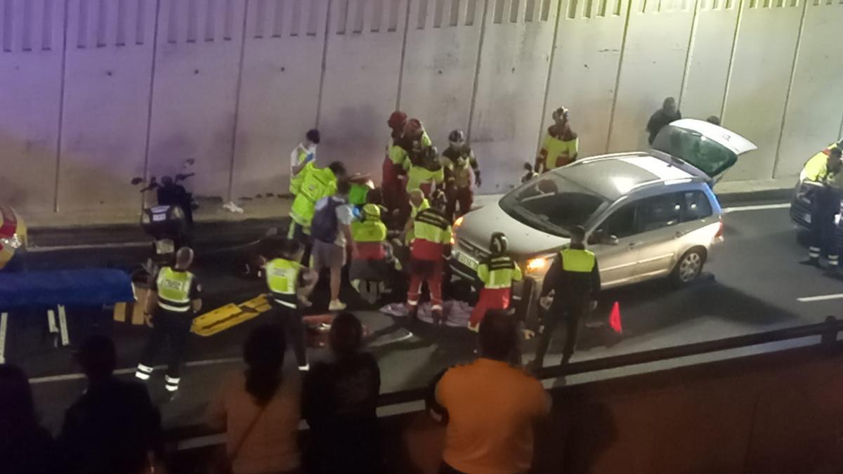 Los recursos durante su intervención en el atropello de Julio Luengo.