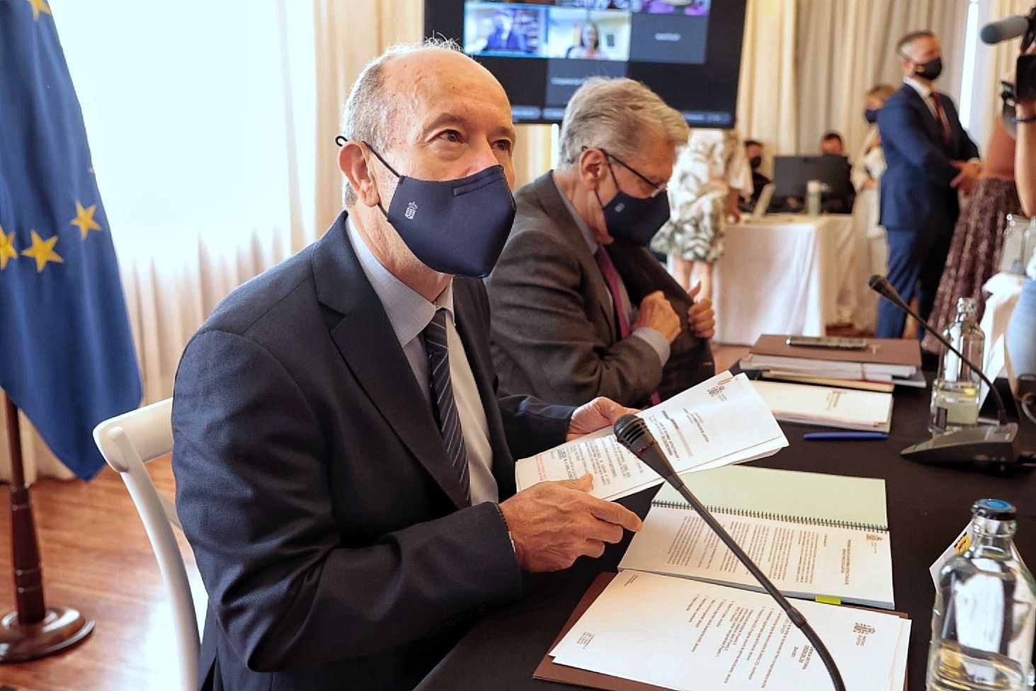 El ministro de Justicia, Juan Carlos Campo, en la reunión de la Conferencia Sectorial de Justicia