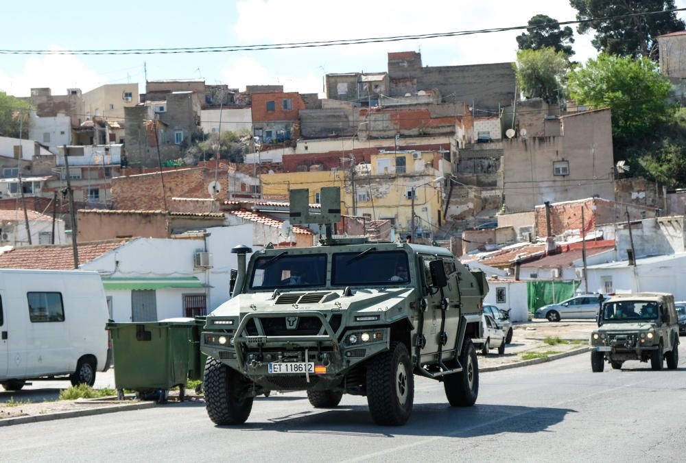 Elda y Petrer reciben a los boinas verdes en la Operación Balmis contra el Covid-19