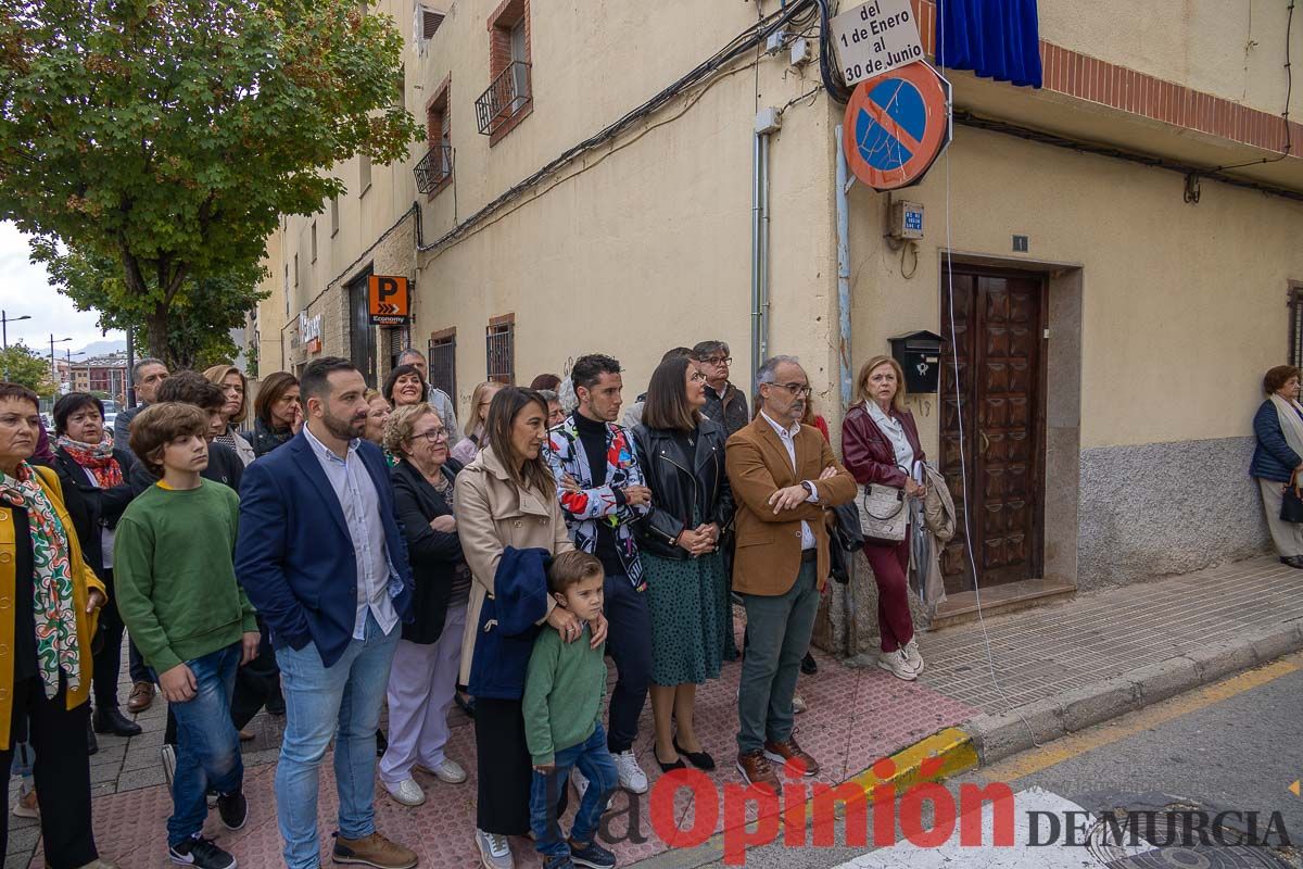 Una calle en Caravaca recuerda al profesor Juan Antonio Giménez Ramírez