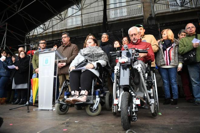 Paraguada en María Pita por el Día de Internacional de la Diversidad Funcionali y Sensorial
