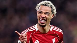 Ekitiké celebra su gol contra el Galatasaray