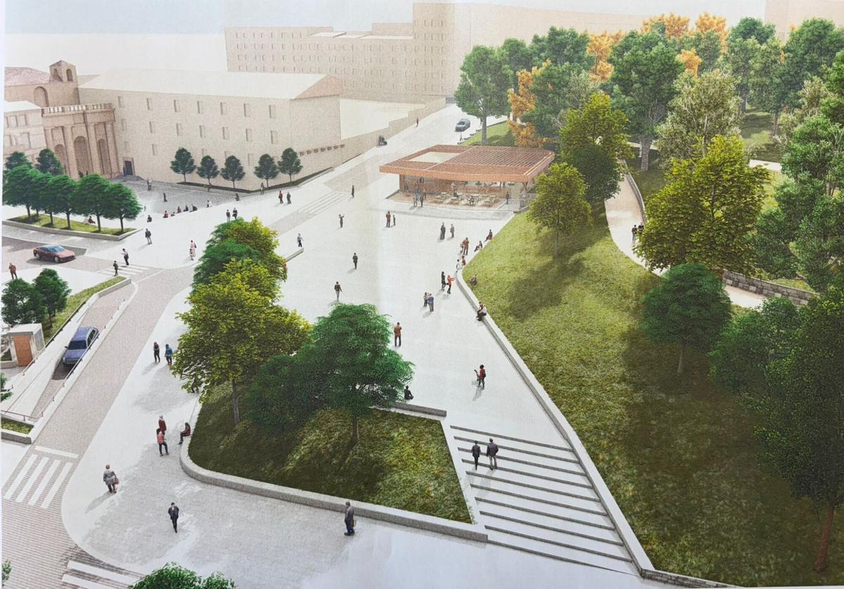 Una infografía del parking del Campillín.