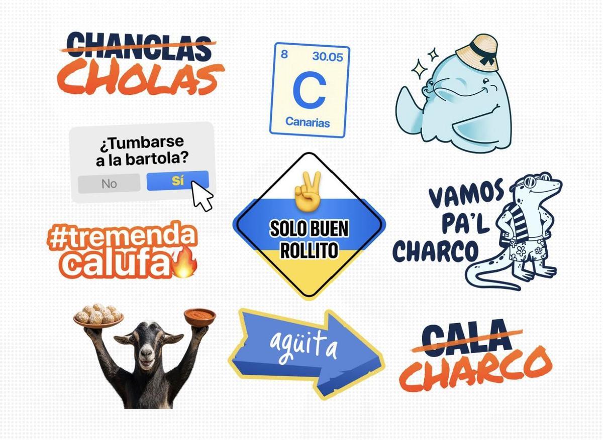 Turismo de Canarias convierte el habla y el humor de las islas en ‘stickers’ que ya emplean miles de personas