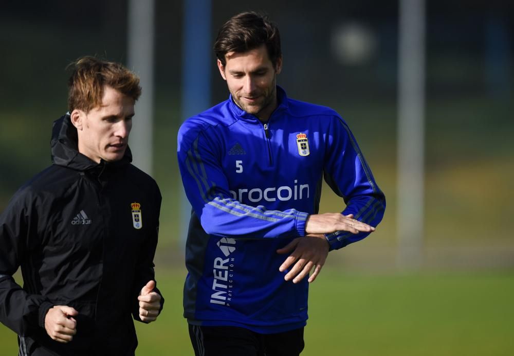 Entrenamiento del Real Oviedo.