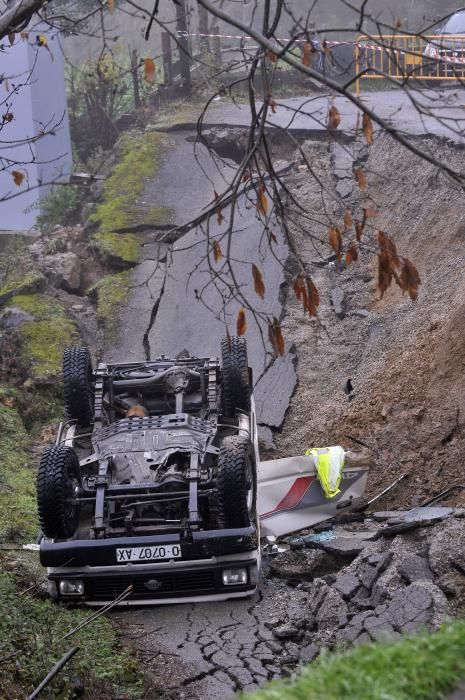 Temporal en Asturias: La zona donde se produjo el accidente mortal en Laviana