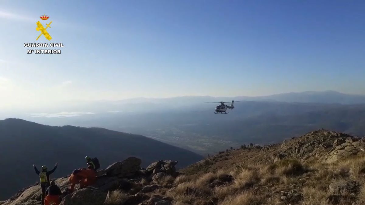 Rescate de un trabajador forestal en Hervás