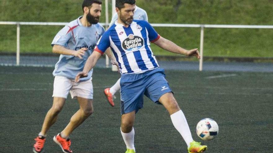 Victoria del Dépor en el derbi de las peñas