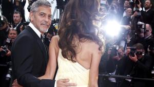 George Clooney y su esposa, Amal.