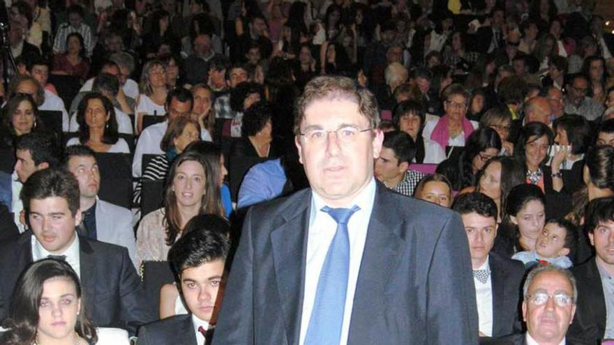 Amador Menéndez, en el auditorio de la Pola.