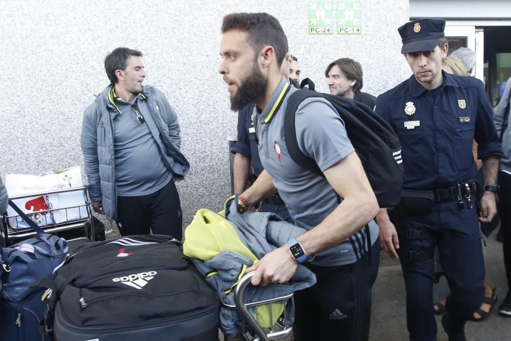 Llegada del Celta a Peinador