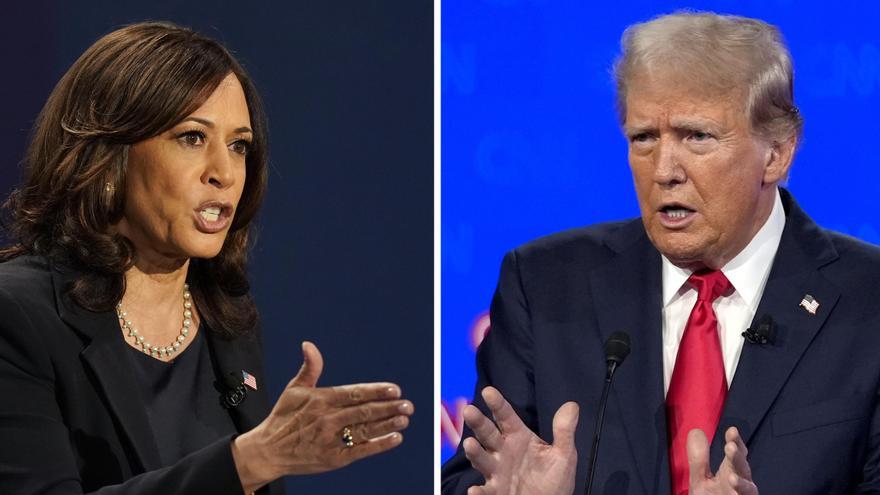 Kamala Harris y Donald Trump, candidatos a la presidencia de Estados Unidos.