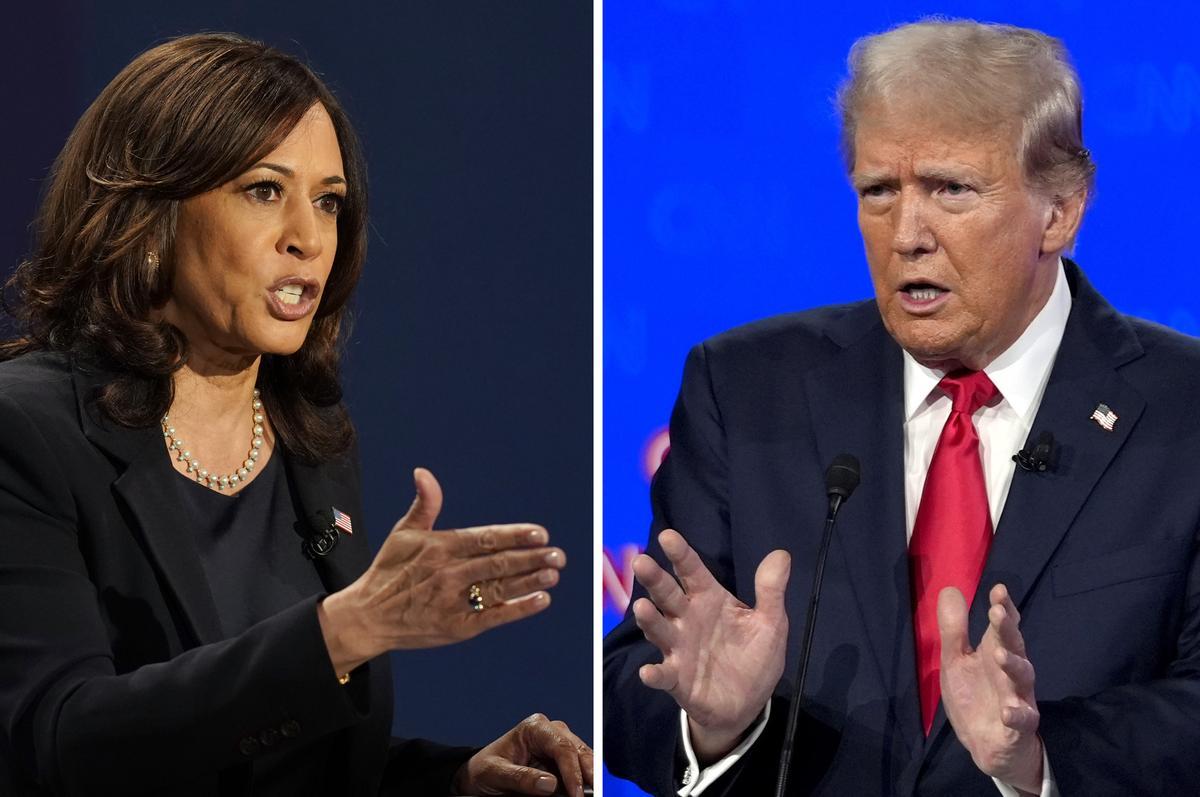 Kamala Harris y Donald Trump, candidatos a la presidencia de Estados Unidos.