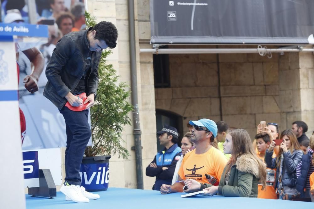 Carrera popular con Javier Gómez Noya, premio "Princesa de Asturias" de los Deportes 2016, en Avilés