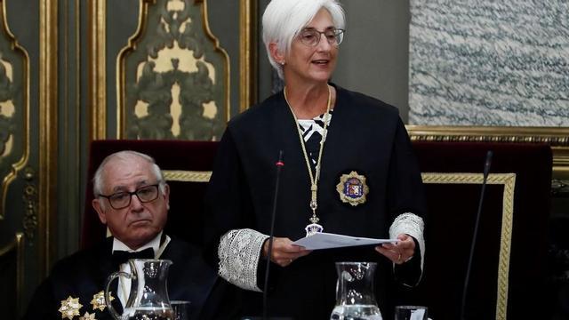 La fiscala general del Estado, María José Segarra, en la apertura del año judicial.