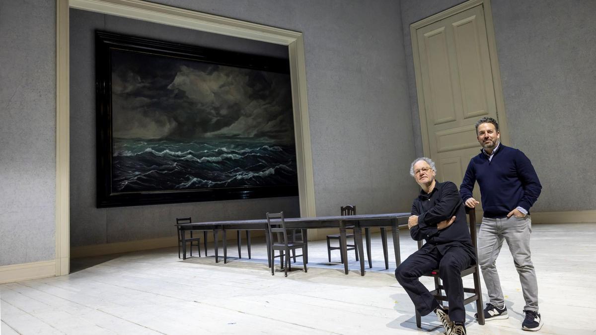 Stefan Heinrichs y James Gaffigan, sobre en el escenario de Les Arts para "El holandés errante".