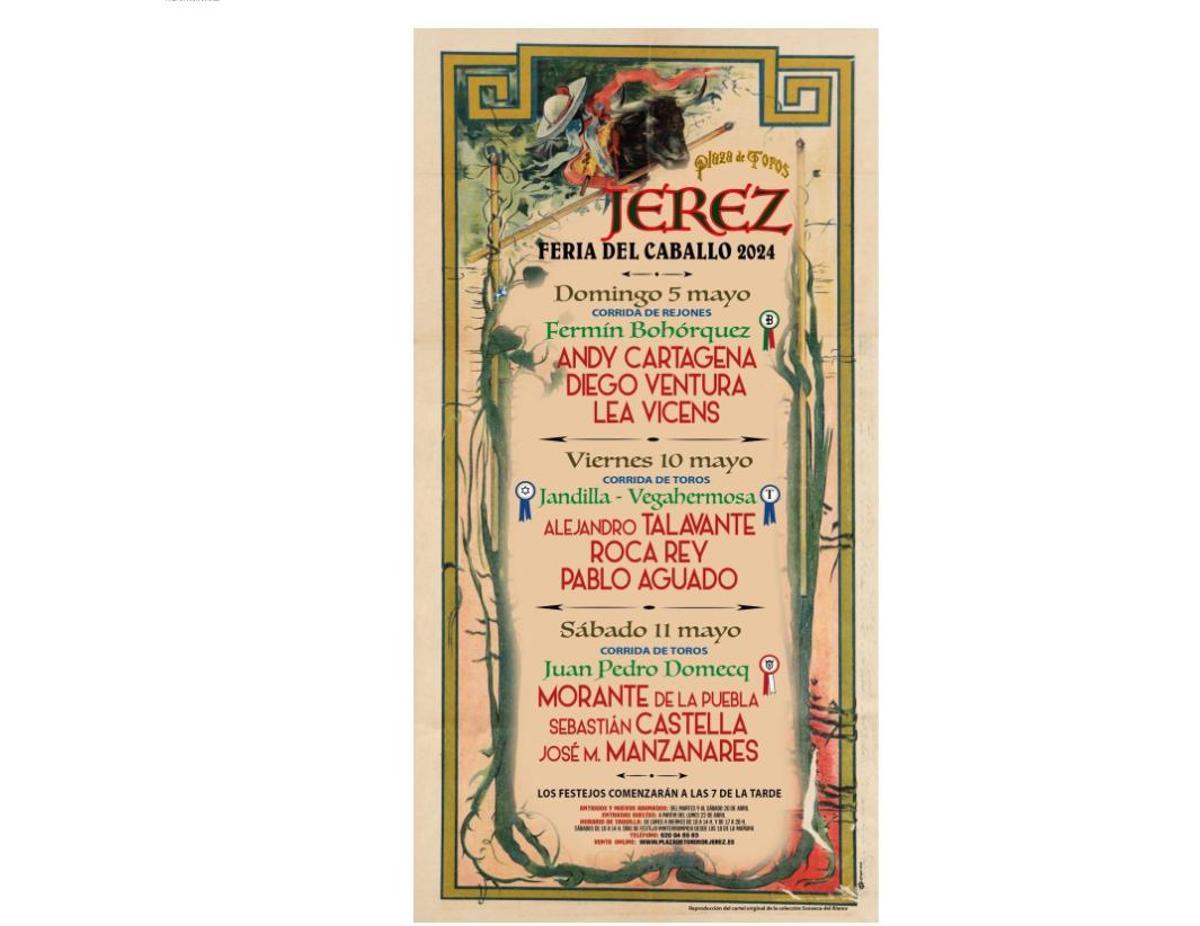 Cartel taurino de la Feria del Caballo 2024