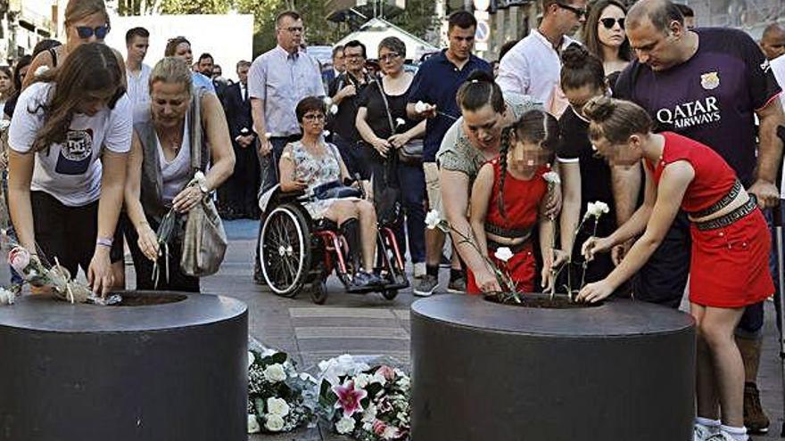 L&#039;acte institucional es va celebrar al monument de la Rambla.