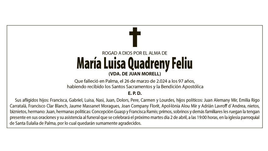 María Luisa Quadreny Feliu