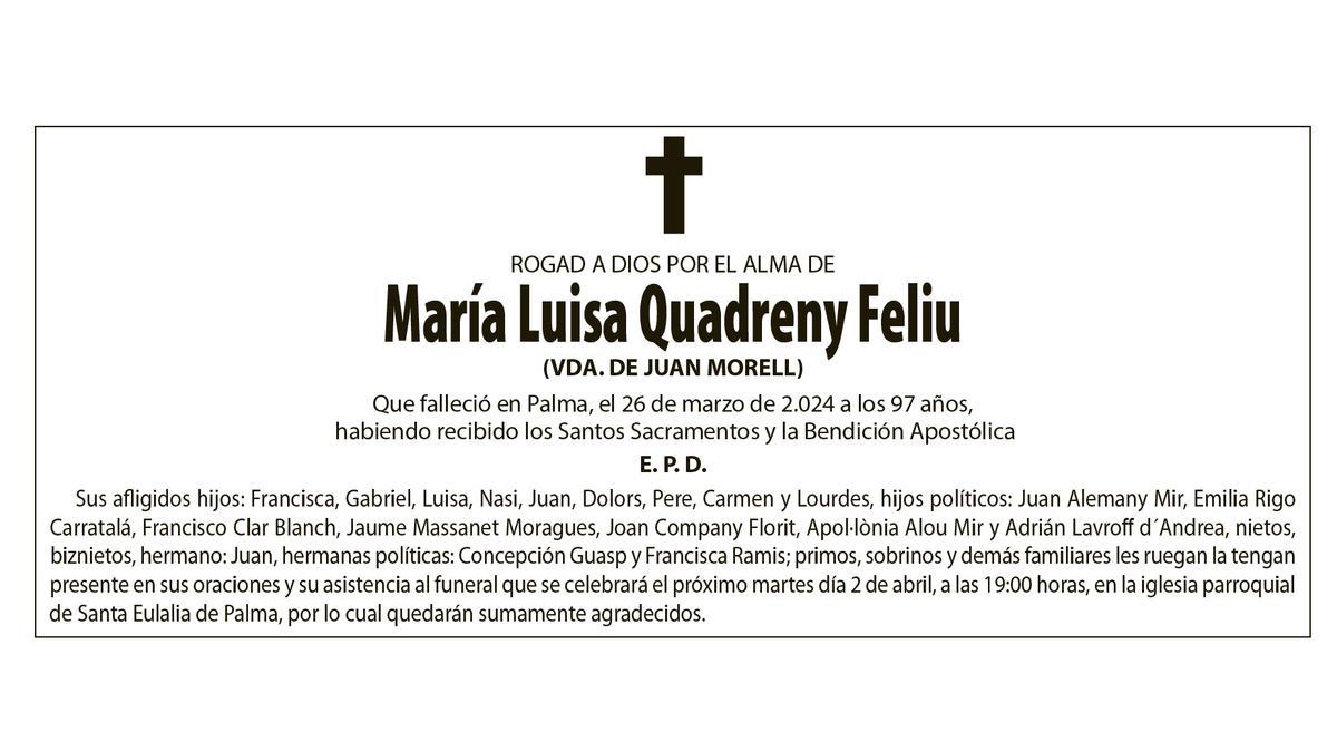 María Luisa Quadreny Feliu