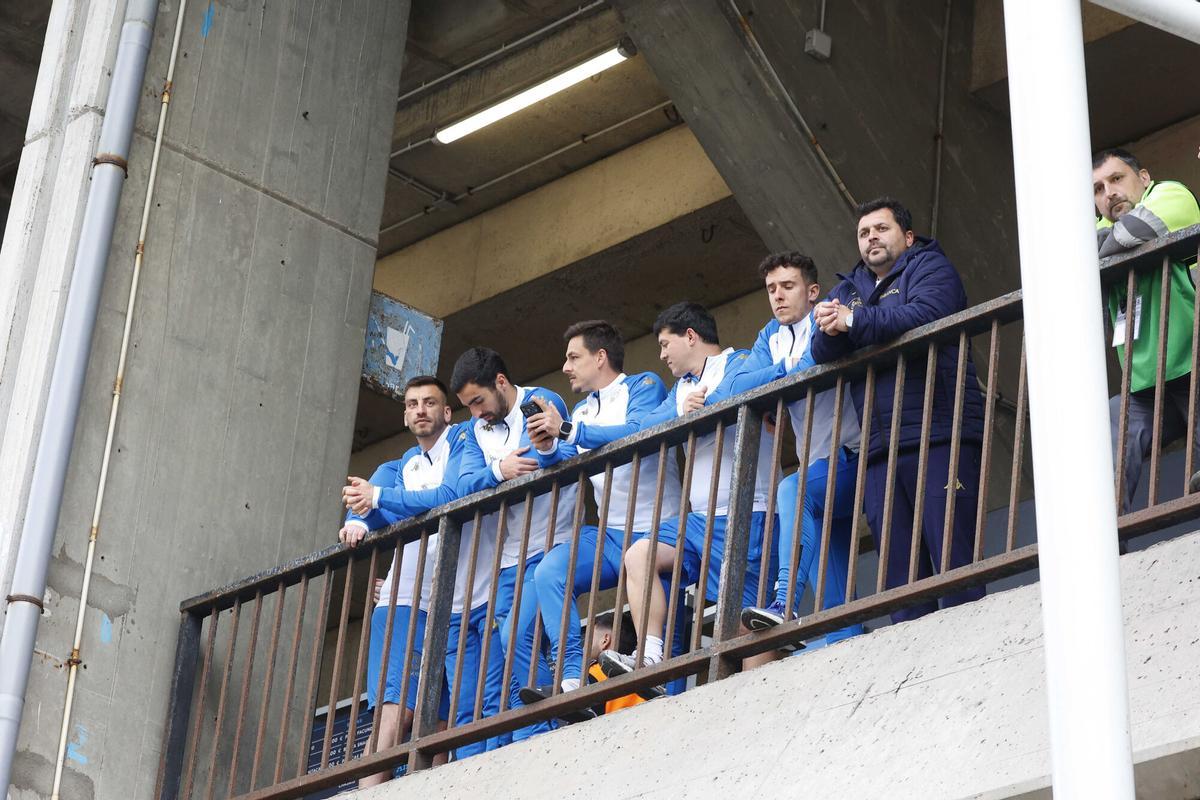 Así recibió el deportivismo al equipo antes del partido ante el Málaga